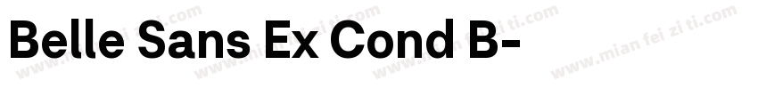 Belle Sans Ex Cond B字体转换